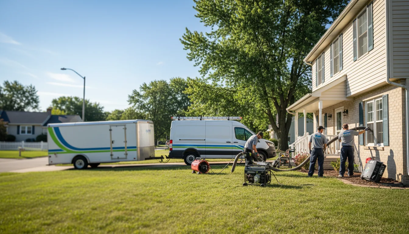Flooded Basement Restoration And Cleanup With Repair in Danforth, IL near me